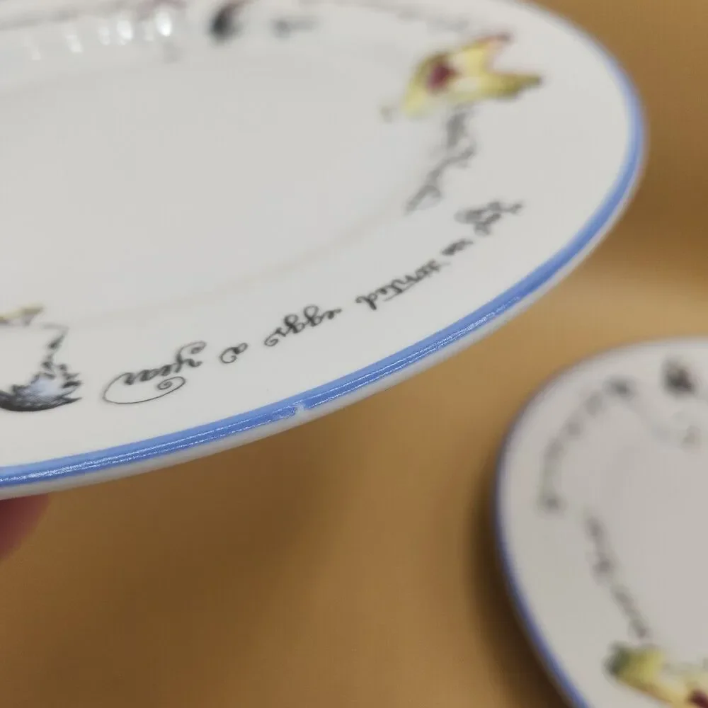 Chicken Breeds Plates Williams Sonoma Dessert Salad 8” Rosanna Made In Italy - Picture 15 of 15